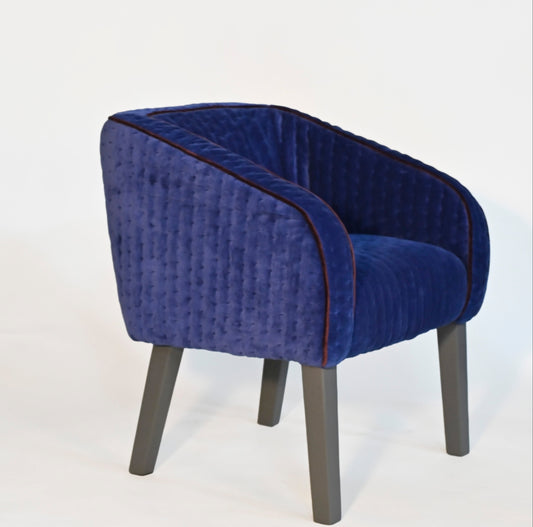 PADDED VELVET DINING CHAIR